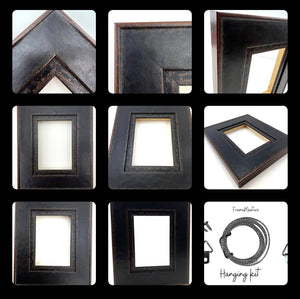 Angus Burnt Tobacco Frame - 5x7 8x10 9x12 11x14 12x12 12x16 14x18 16x20 20x24